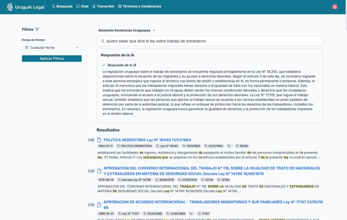 Búsqueda Inteligente - Interfaz de usuario